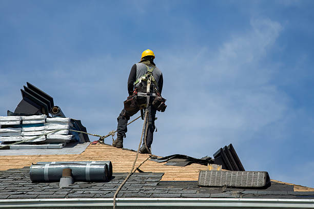 Professional Roofing technician working in Shelter Island, NY